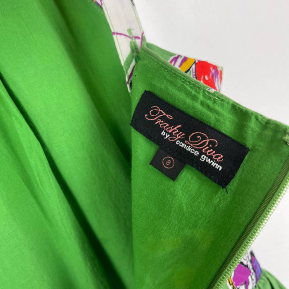 Trashy Diva Anette Carnival Sleeveless Knee Length Fit Flare Dress Women's 8 - Picture 8 of 11